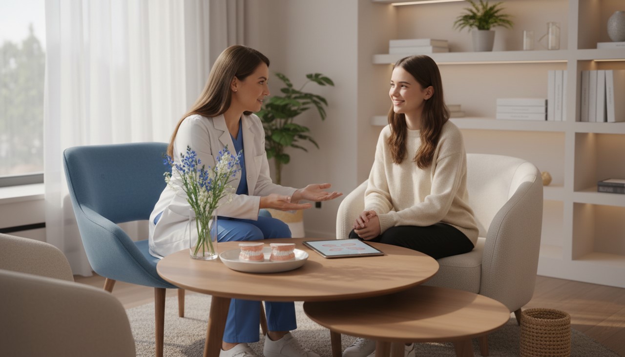 非抜歯矯正のメリットを示すイメージ